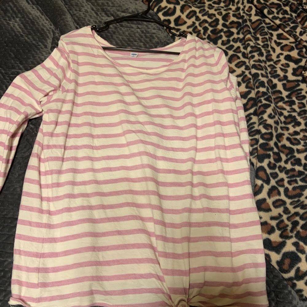 Striped cotton sweater